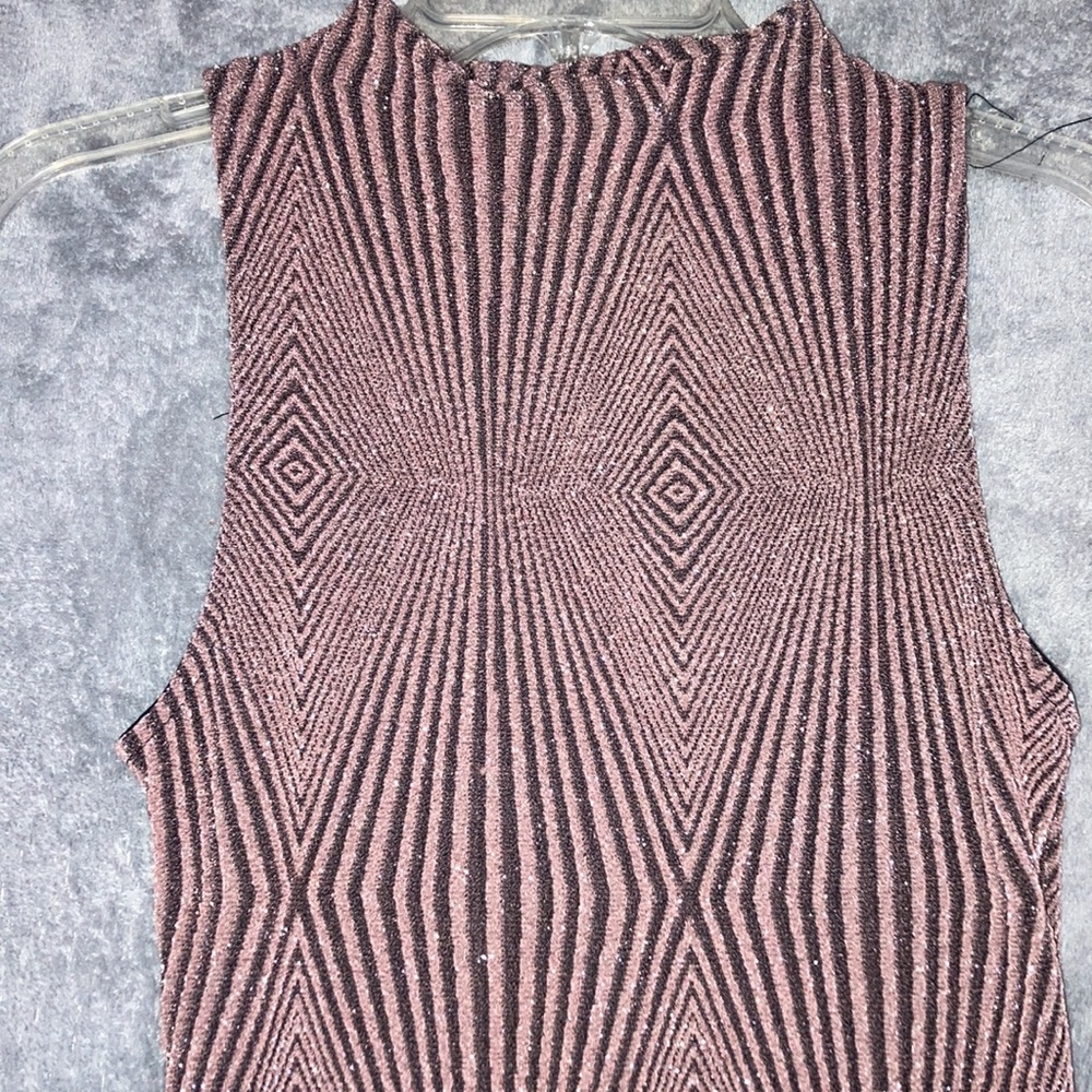 PRETTY MARBLE PINK & BLACK SPARKLE DRESS